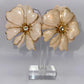 Dusty Rose Floral Stud Earrings