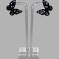 Black Buttah Fly Stud Earrings