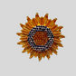 Queen Brooch - Sunflower
