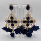 LUXE Boho Bride Petal Drop Earrings