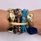 Indigo Blue Multilayered Bracelet