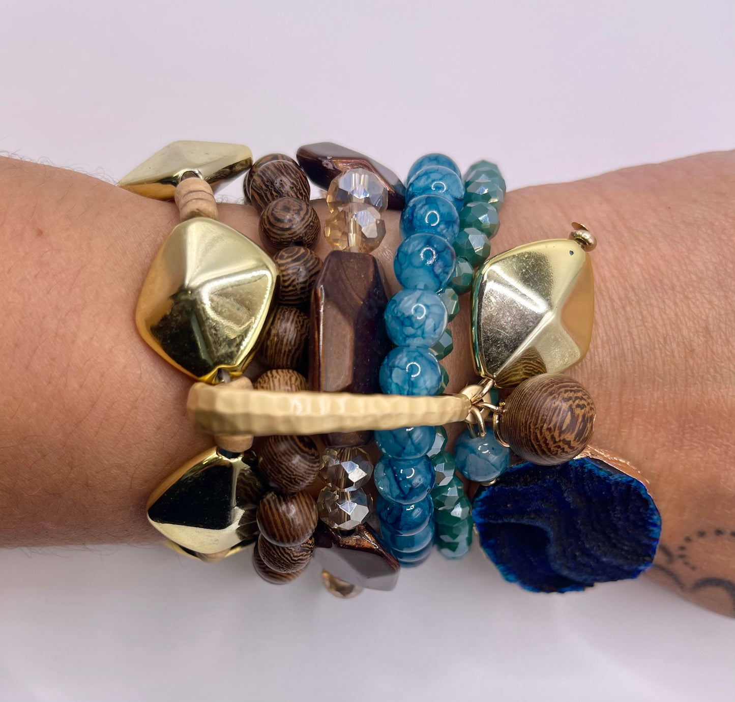 Indigo Blue Multilayered Bracelet