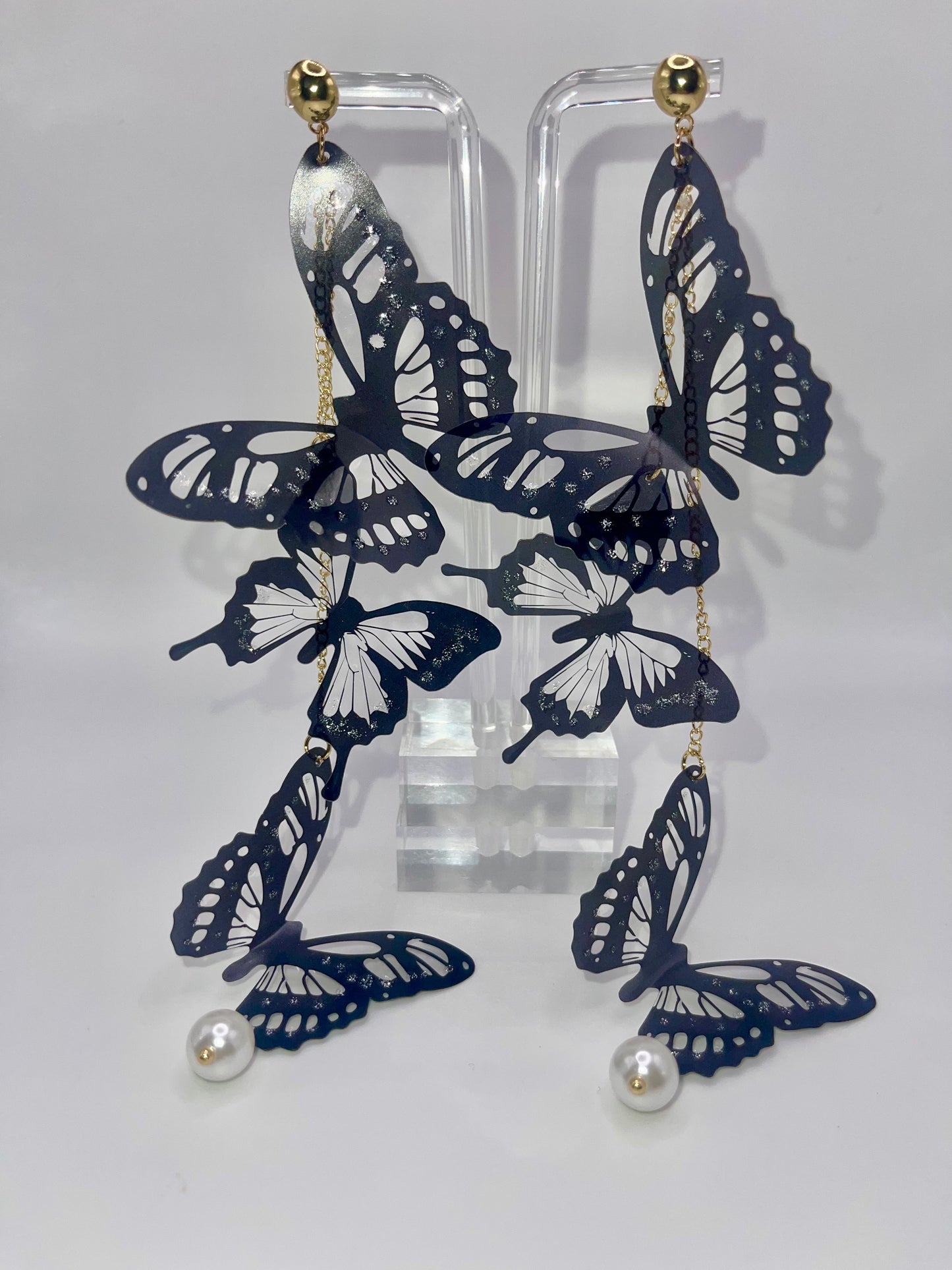 Kaleidoscope Butterfly Drop Earrings
