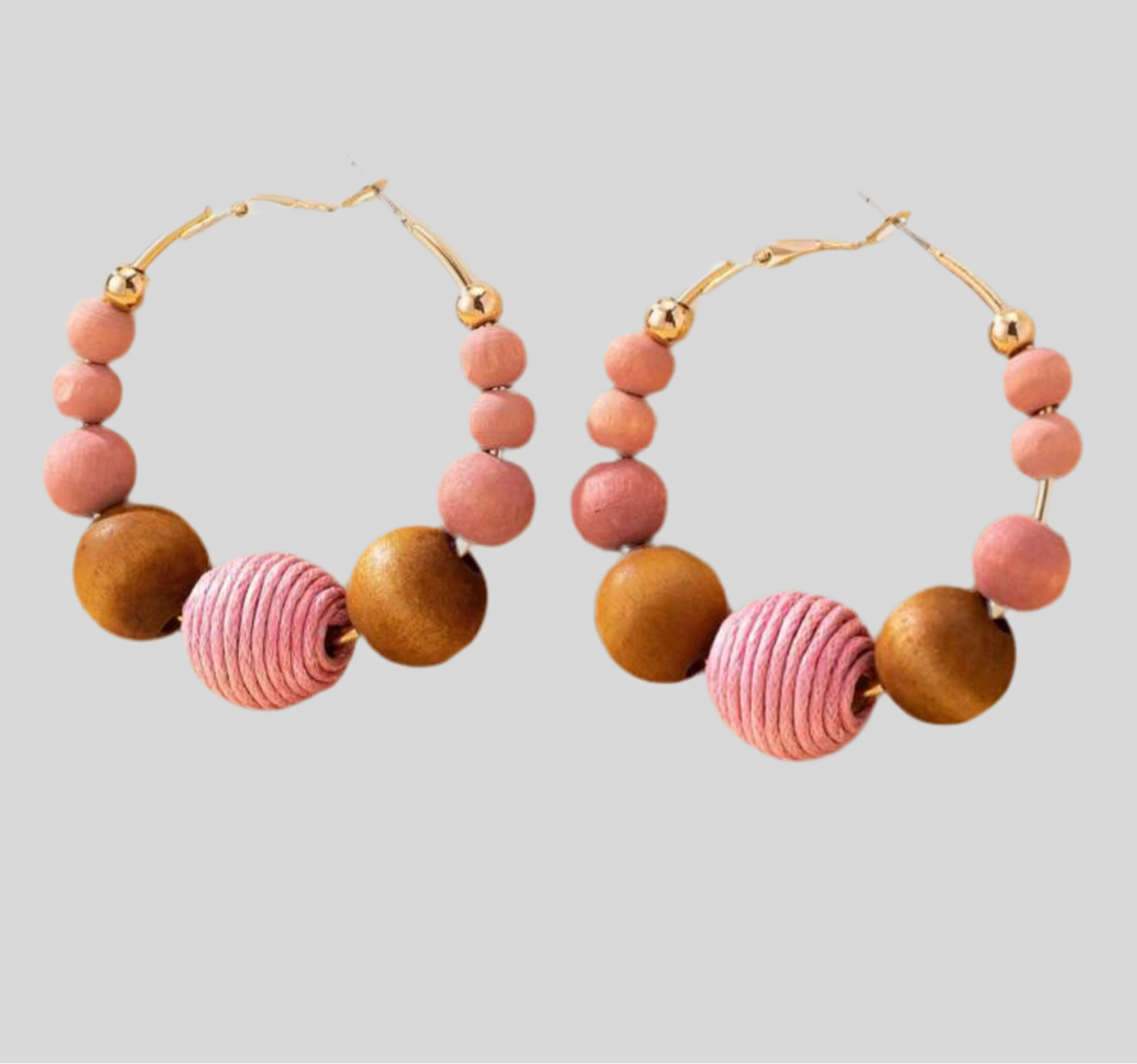 Wood You Bead Mine? Hoop Earrings