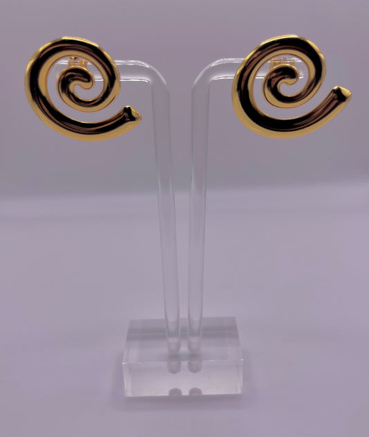 Mini Koru Kween Swirl Earrings