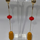Passion Fruit Gold Drop Earrings