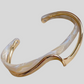 So Jaded Gold Cuff Bracelet and Earring Set