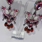Wall Brown Butterfly Drop Earrings