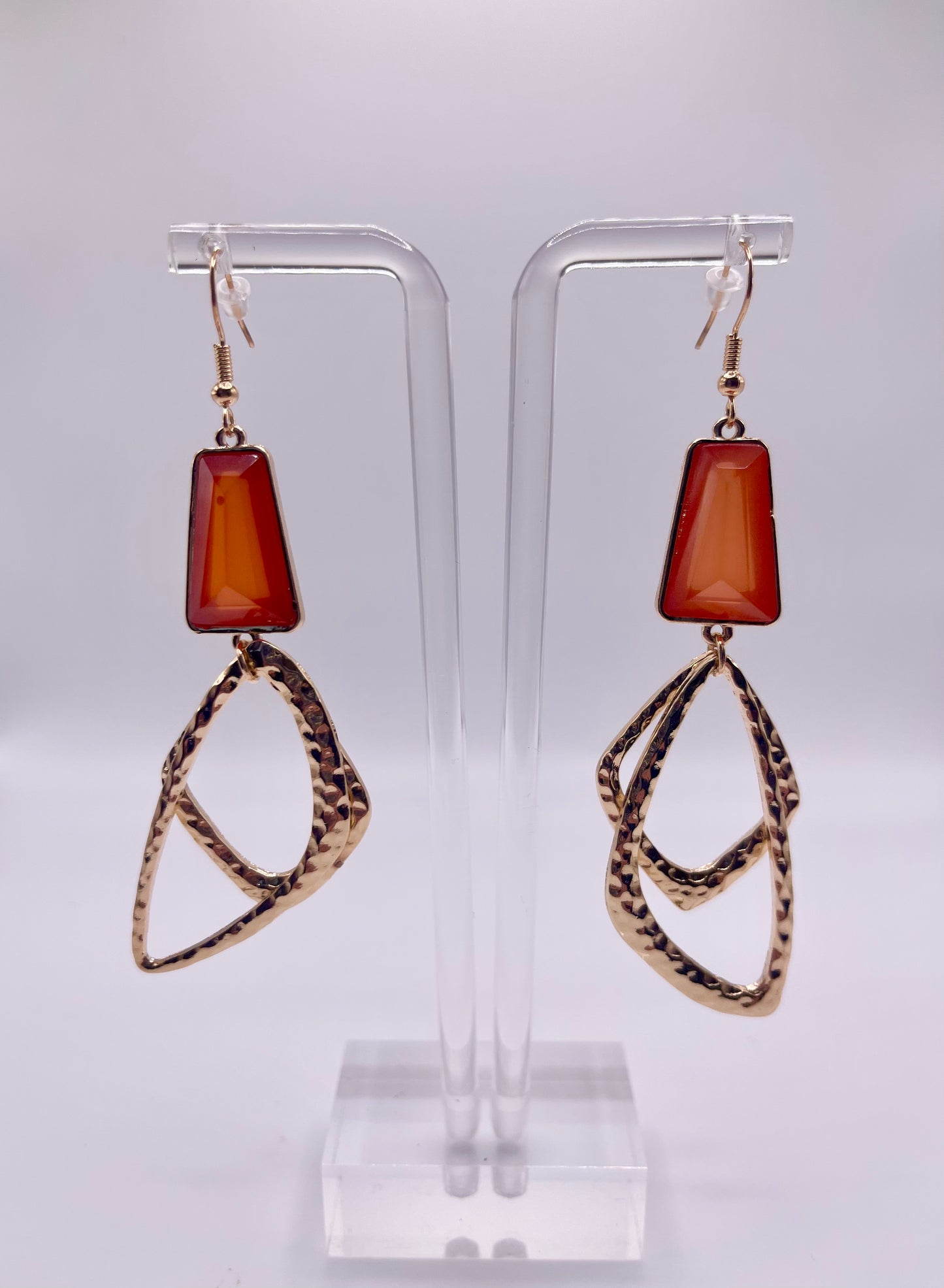 Orange You Boho Chic Drop Earrings