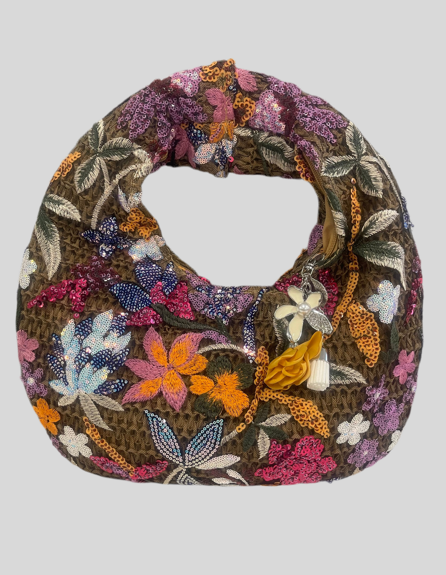 Flower Your Garden Embroidered Handbag
