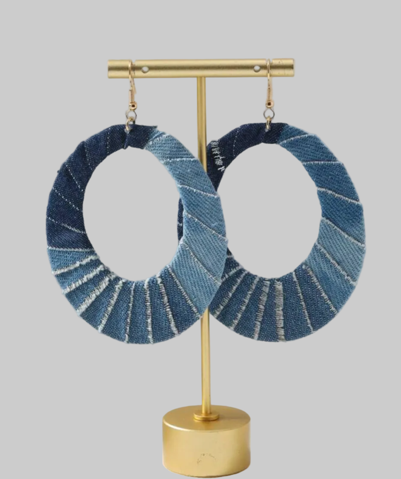 Denim Statement Necklace Set