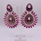 Strawberries and Cream Drop Earrings