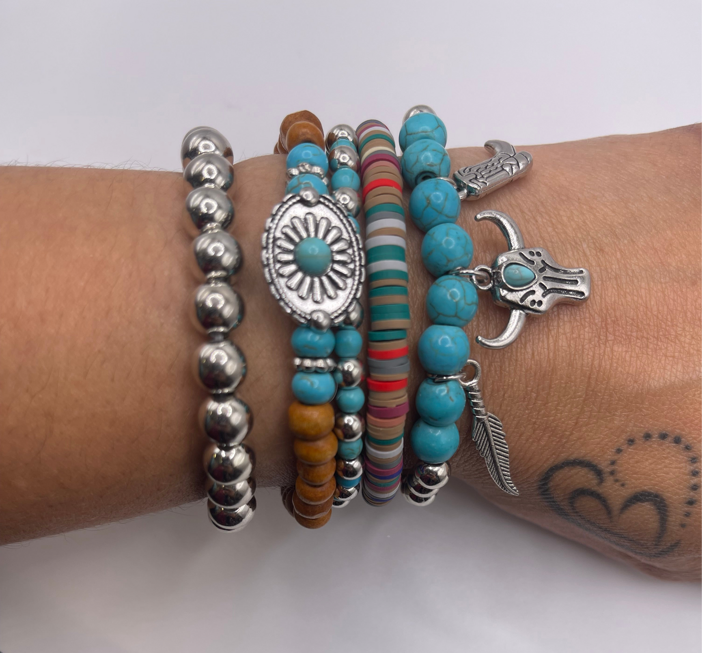 Texas Hold ‘Em Beaded Charm Bracelet