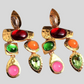 Skittle Me This Gold Drop Earrings