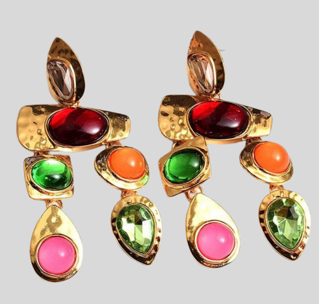 Skittle Me This Gold Drop Earrings