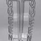 QUEEN Status Silver Drop Earring