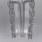 QUEEN Status Silver Drop Earring