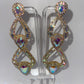 LUXE Got Me Twisted Iridescent Drop Earrings