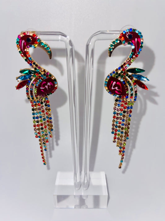 Tropical Paradise Tassel Drop Earrings