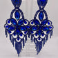 LUXE Give Them The Blues Dreamcatcher Chandelier Earrings