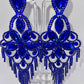 LUXE Give Them The Blues Dreamcatcher Chandelier Earrings