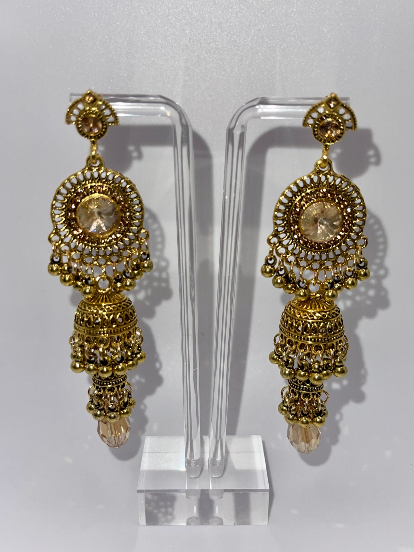 Jhumka Style Jingle Drop Earrings