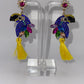 You Can Sam Parrot Tassel Drop Earrings