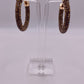 La Bronze James Crystal Hoop Earrings