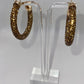 La Bronze James Crystal Hoop Earrings