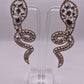 Snake Charmer Crystal Drop Earrings