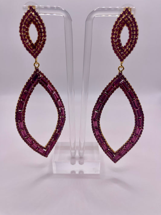 Baker Miller Pink Drop Earrings