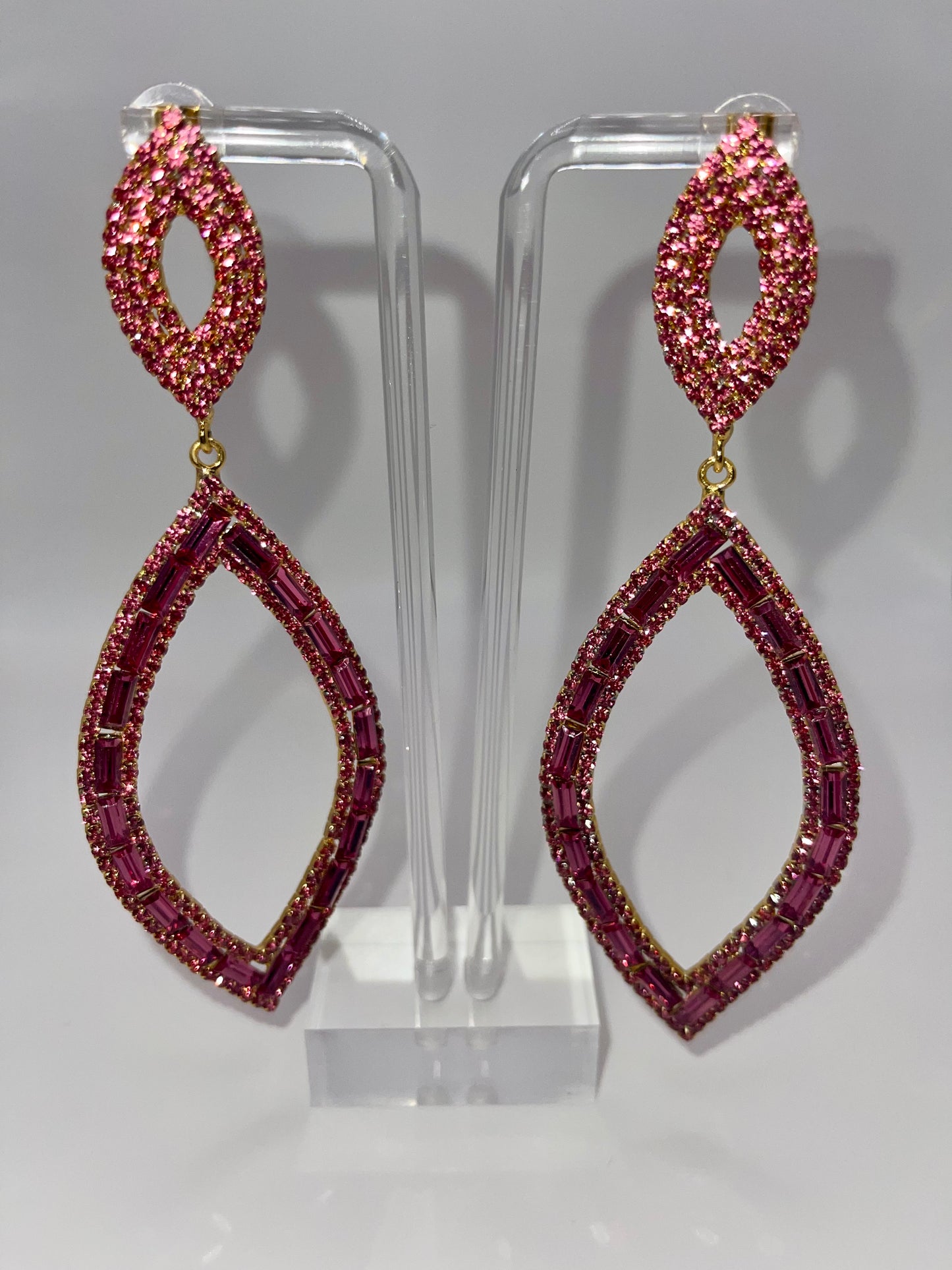 Baker Miller Pink Drop Earrings