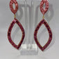 Baker Miller Pink Drop Earrings