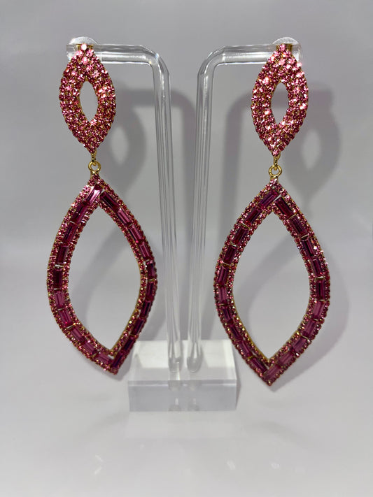 Baker Miller Pink Drop Earrings