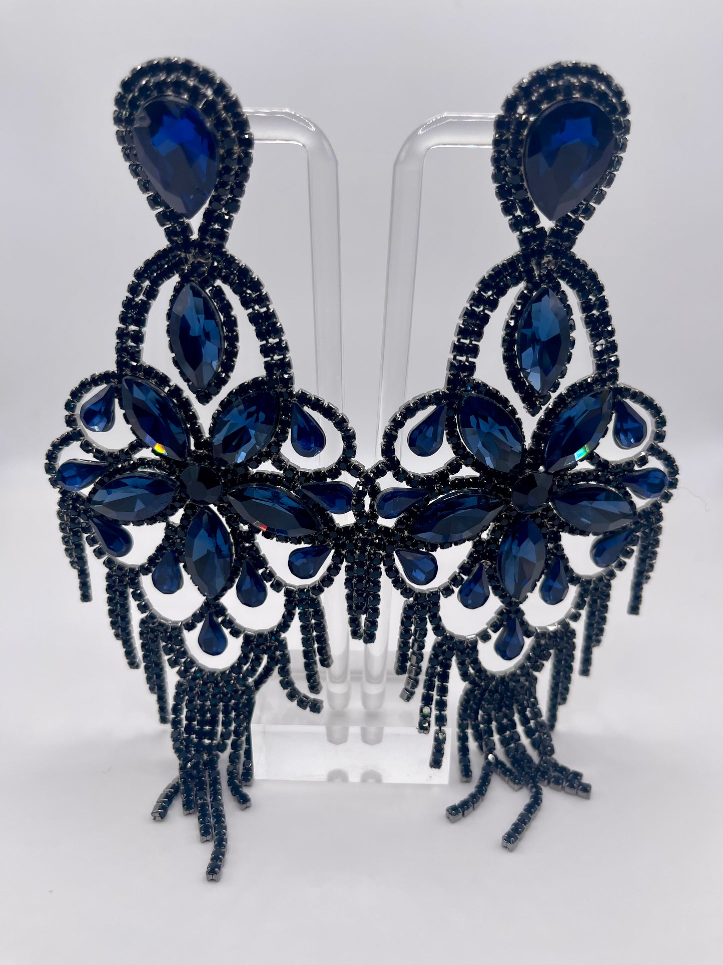 LUXE Crystal Dreamcatcher Chandelier Earrings