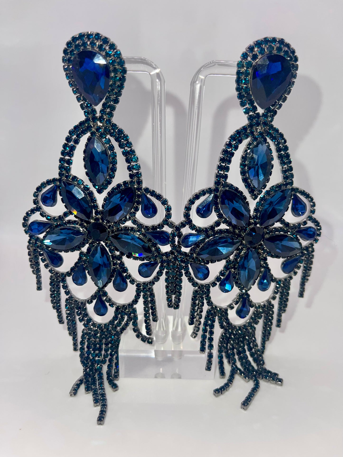 LUXE Crystal Dreamcatcher Chandelier Earrings