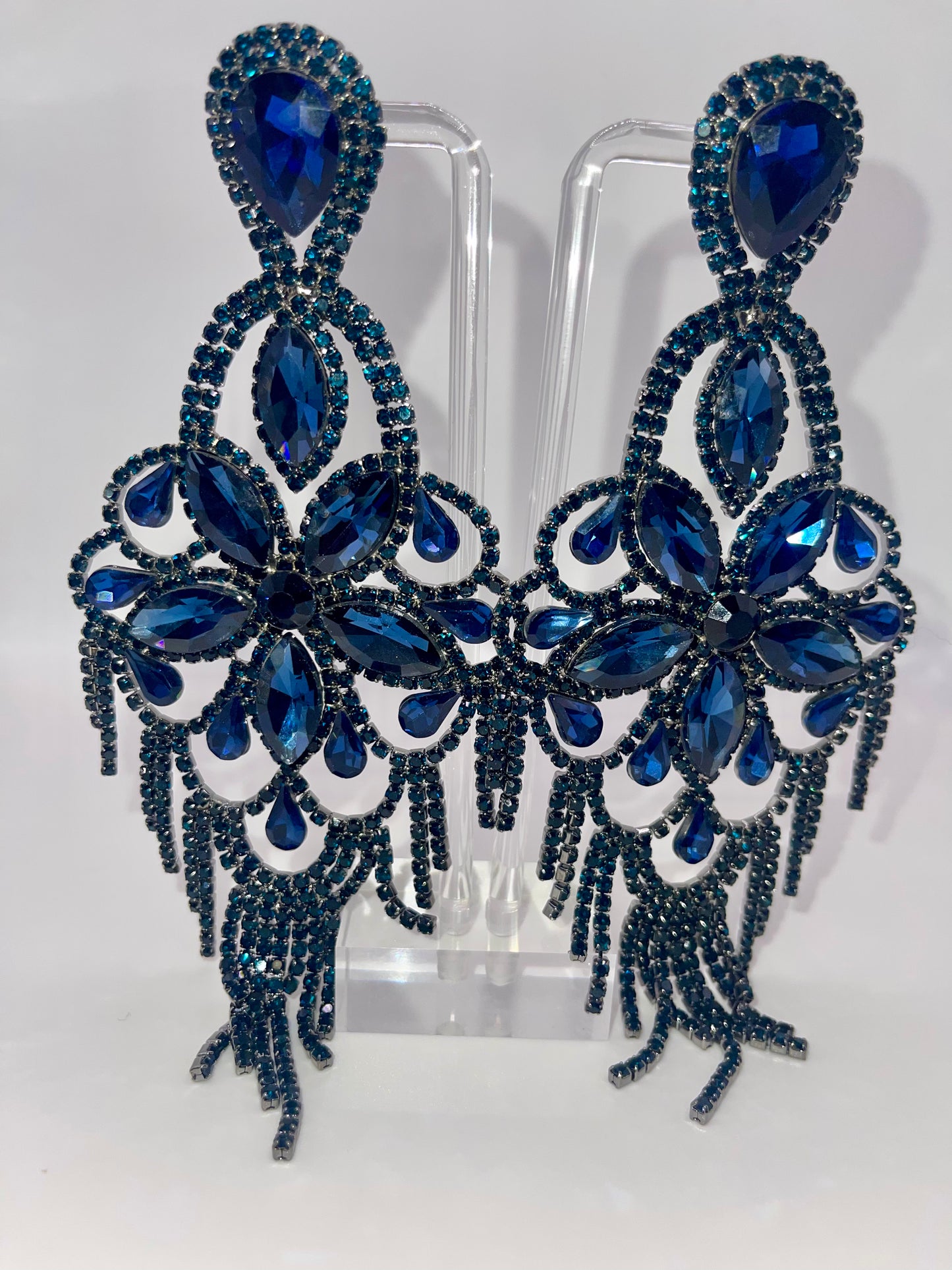 LUXE Crystal Dreamcatcher Chandelier Earrings