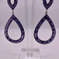 Lavish Lavender Icy Drop Earrings