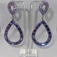 Lavish Lavender Icy Drop Earrings