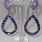 Lavish Lavender Icy Drop Earrings