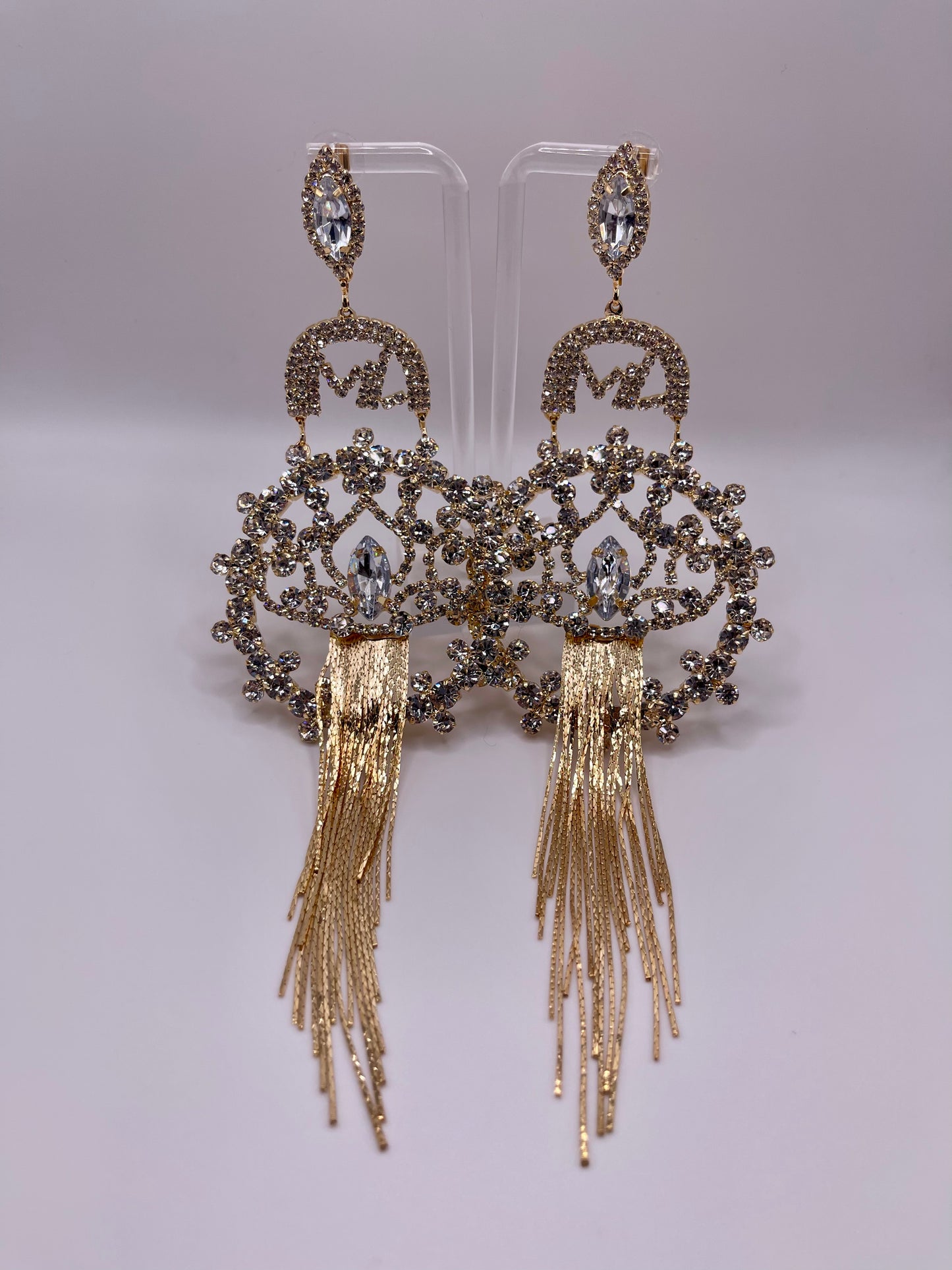 LUXE With Fringe Benefits Gold Drop Earrings