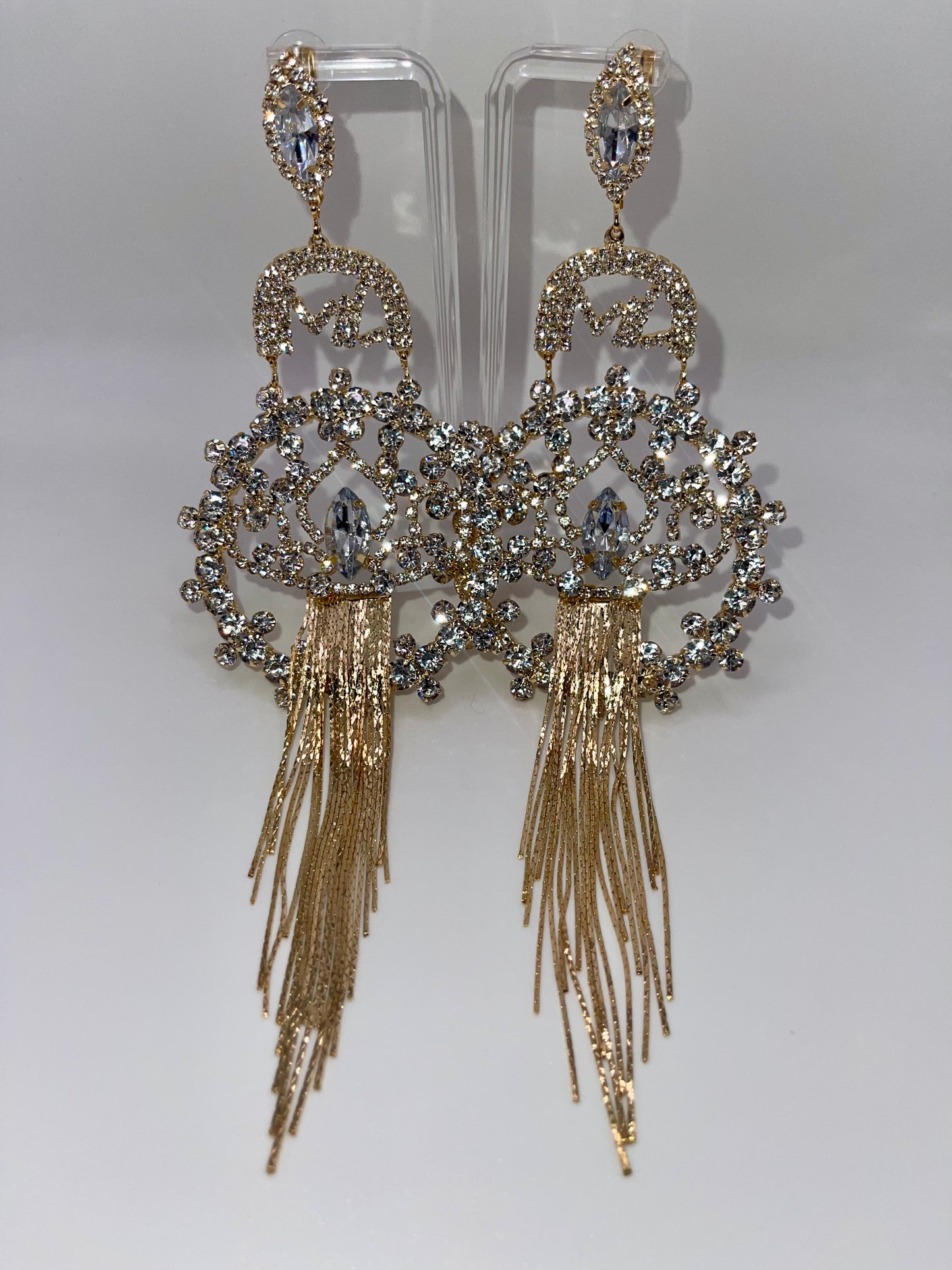 LUXE With Fringe Benefits Gold Drop Earrings