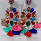 LUXE Clip On Petal Pusher Drop Earrings