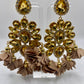 LUXE Clip On Petal Pusher Drop Earrings