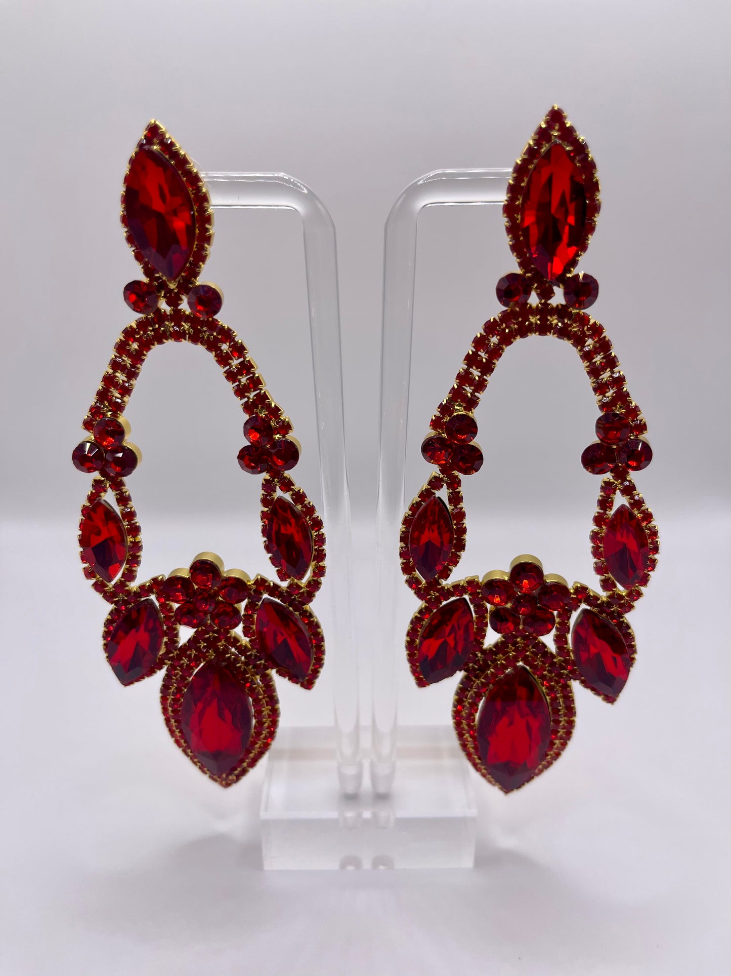 LUXE Lady in Red Drop Earrings