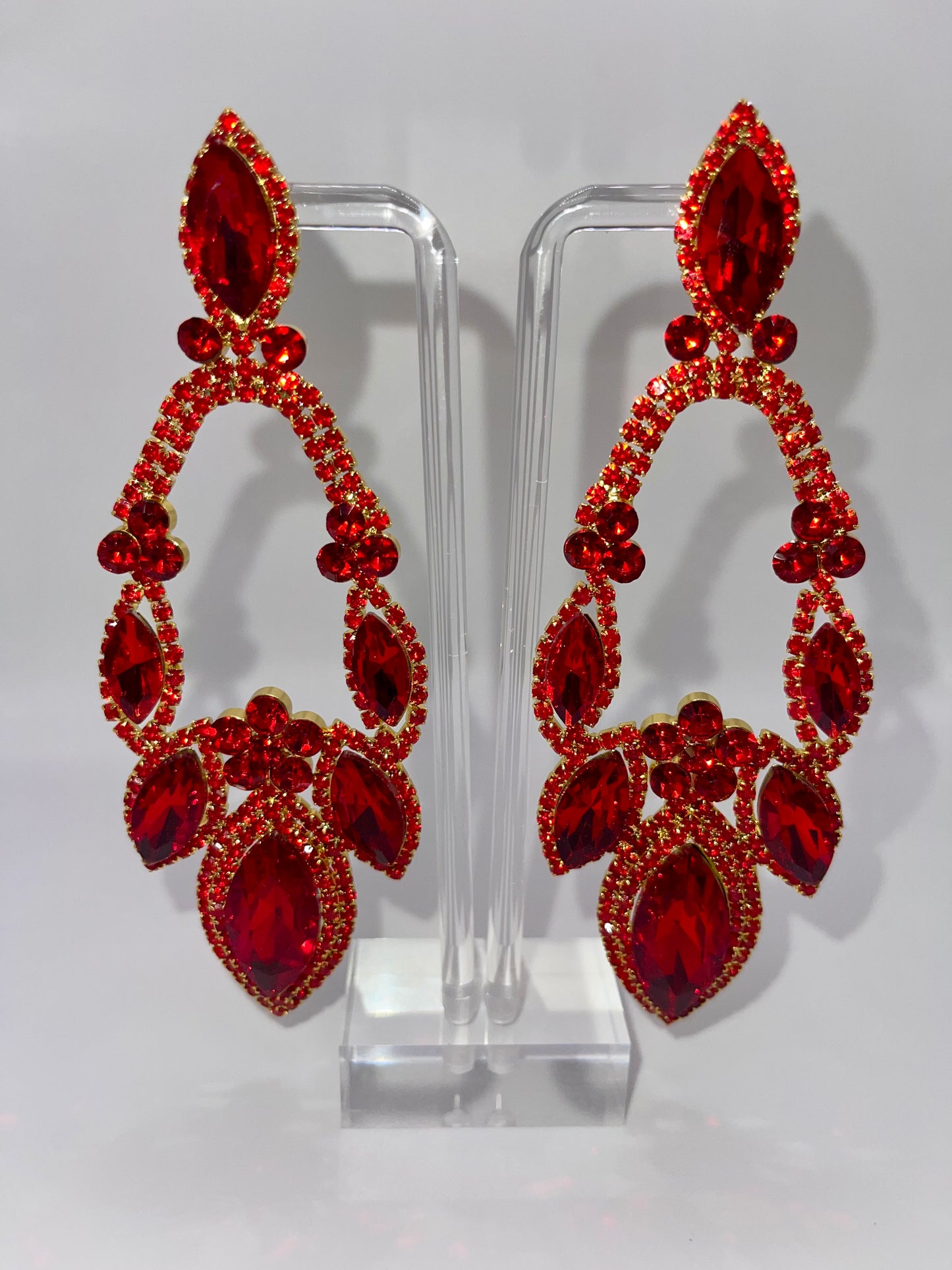 LUXE Lady in Red Drop Earrings