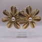 Day's Eye Flower Textured Earrings