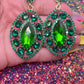 Money Green with Envy Drop Earrings