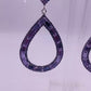 Lavish Lavender Icy Drop Earrings